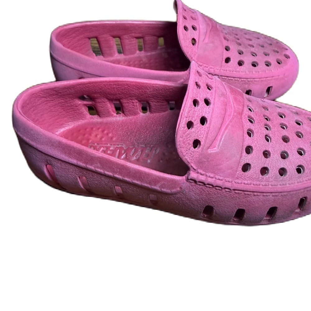 Floafer Kid girl violet Pink Slip-On swim pool summer Shoes Sz 6